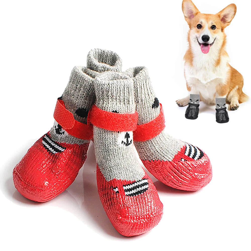 PawShield Boots - Adjustable Waterproof Pet Shoes for All-Weather Comfort