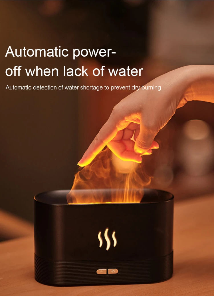 FlameMist | Ultrasonic Cool Mist Diffuser with LED Flame Effect