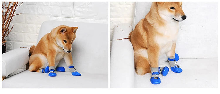 PawShield Boots - Adjustable Waterproof Pet Shoes for All-Weather Comfort