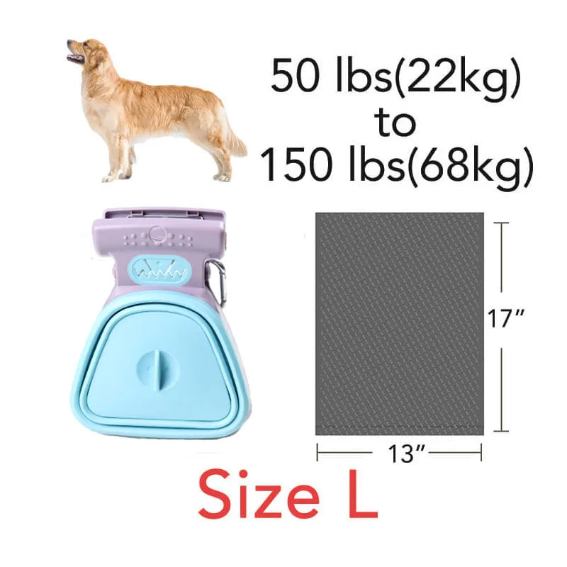 QuickScoop Pet Waste Cleaner: Foldable & Hands-Free Poop Pickup