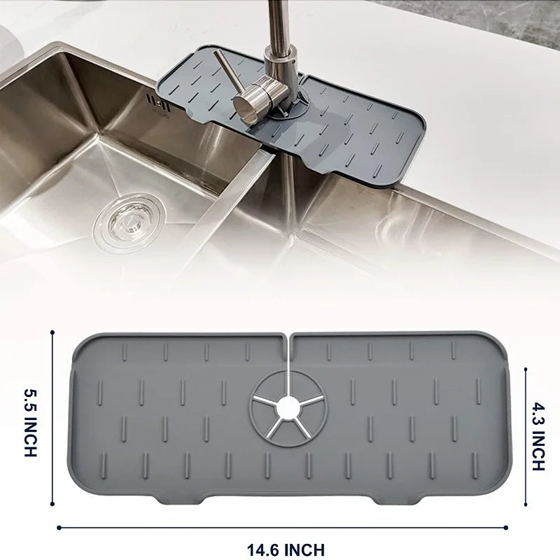 SplashGuard Mat - Absorbent Faucet Pad for Dry Countertops