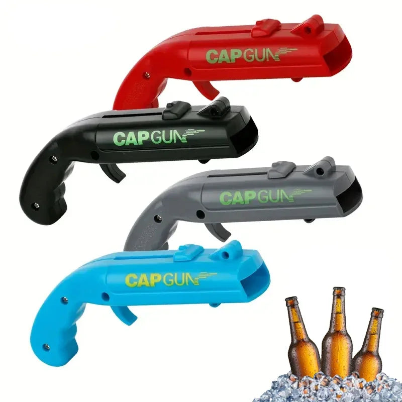 Cap Gun Beer Bottle Opener - Fun & Novelty Gift for Parties