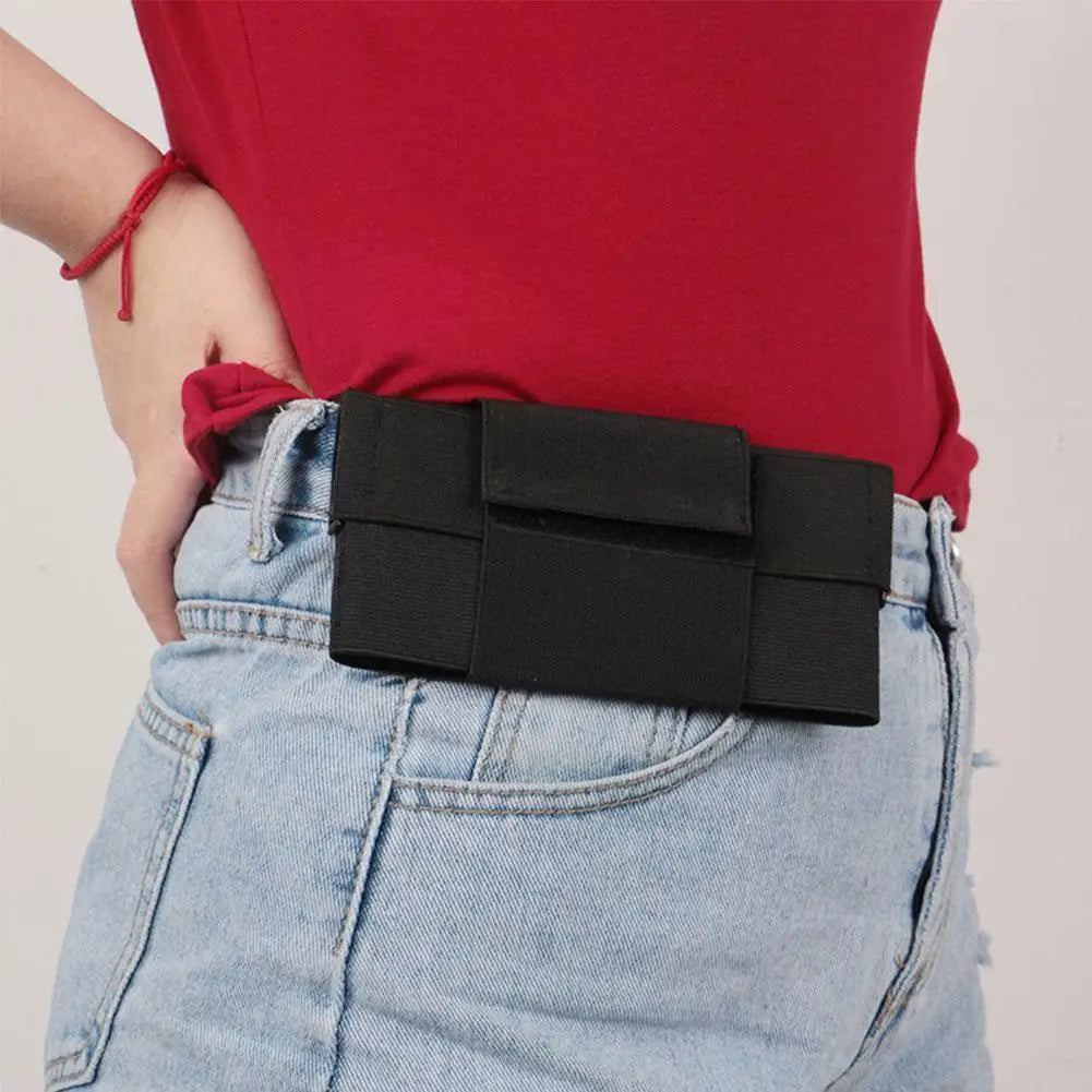 Elastic Waist Phone Bag – Ultra-Slim, Hands-Free Holder for Travel and Outdoor Activities