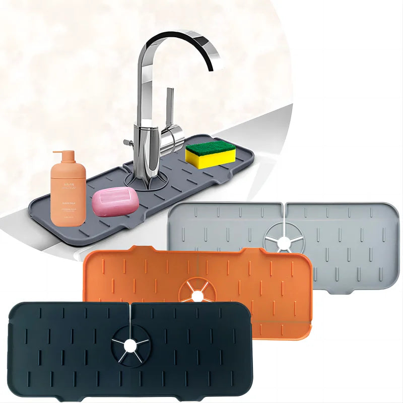 SplashGuard Mat - Absorbent Faucet Pad for Dry Countertops