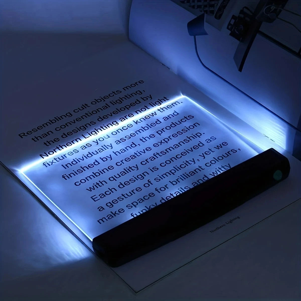 GlowPanel Reader | LED Flat Panel Night Vision Reading Light