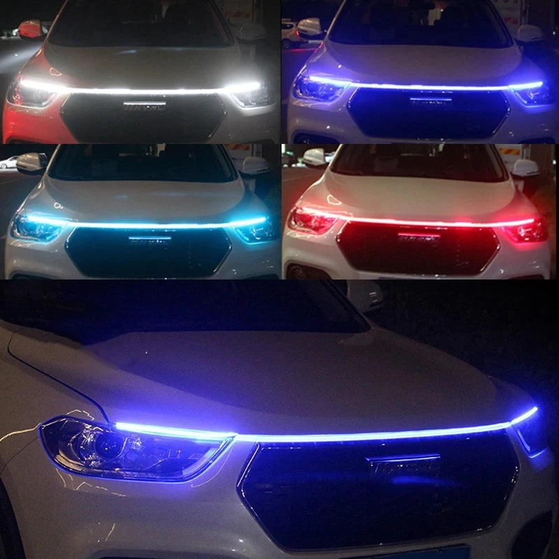 GlowGuide DRL | 150cm LED Car Hood Decorative Light (12V)