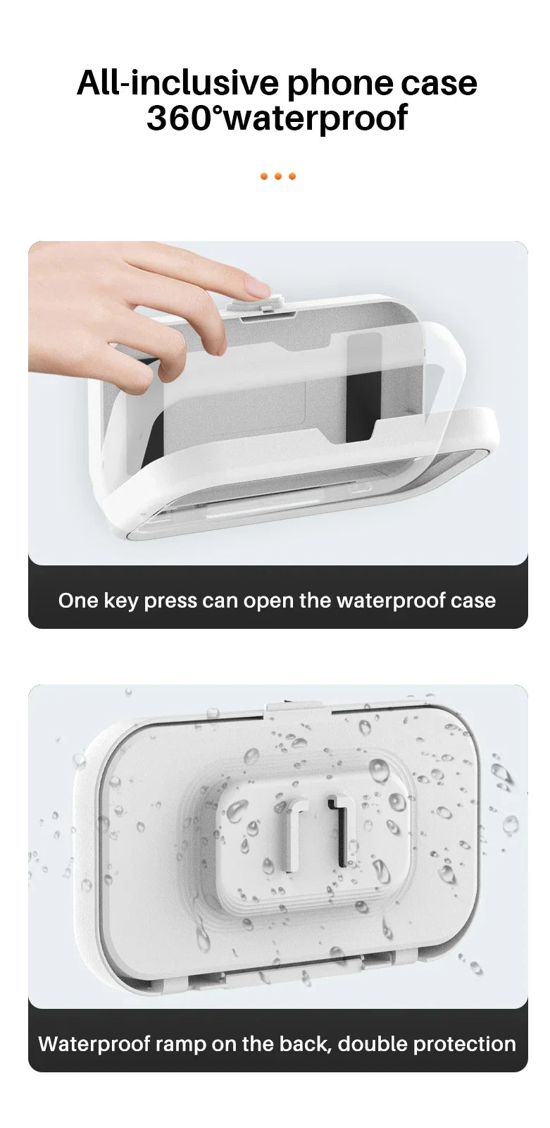 AquaShield Phone Holder - Waterproof Protection for Any Space