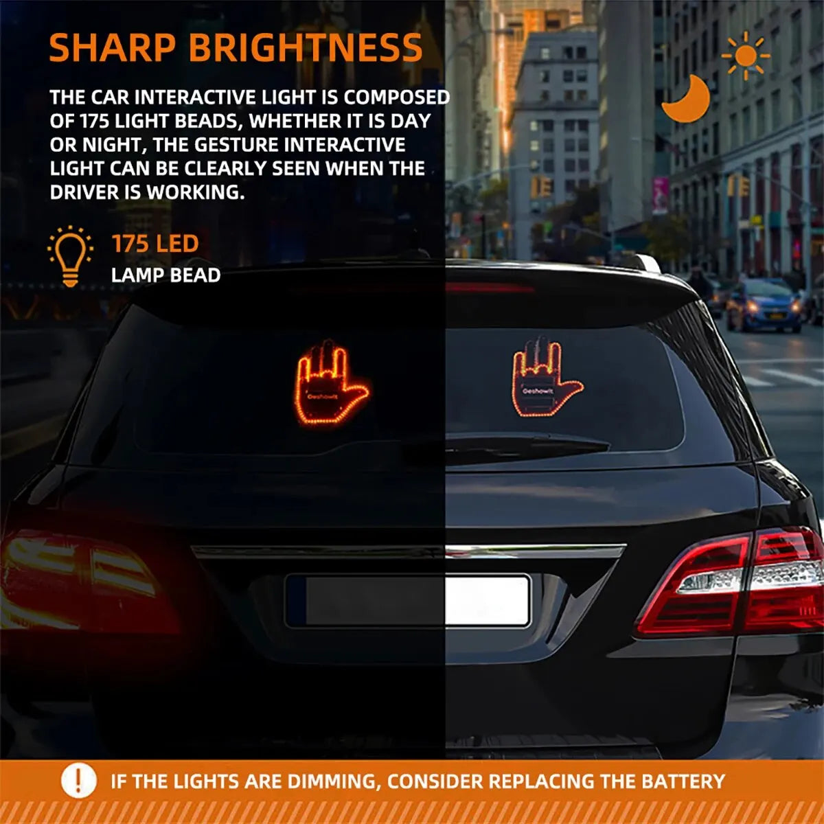 BrightBeam Gesture LED Light | Expressive Signal Light for Cars