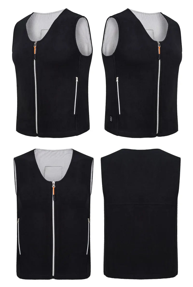 HeatZone Pro Vest - USB-Powered Heated Vest with 10 Customizable Zones