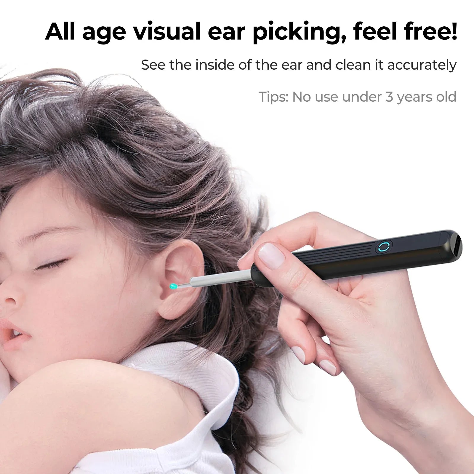 ClearView Ear Cleaner - Wireless HD Tool for Safe Cleaning