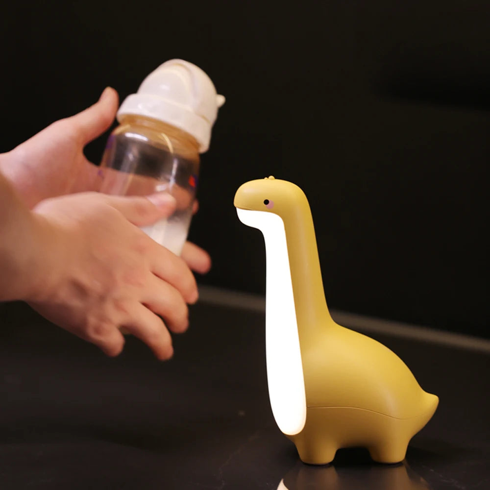 DinoGlow Night Light | Adjustable Brightness & USB-C Charging for Kids