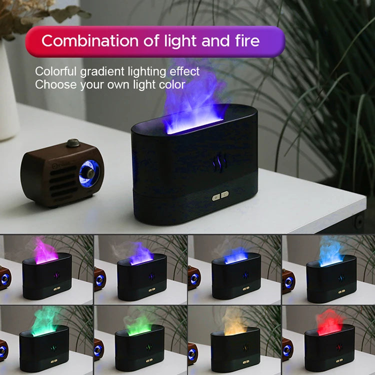 FlameMist | Ultrasonic Cool Mist Diffuser with LED Flame Effect