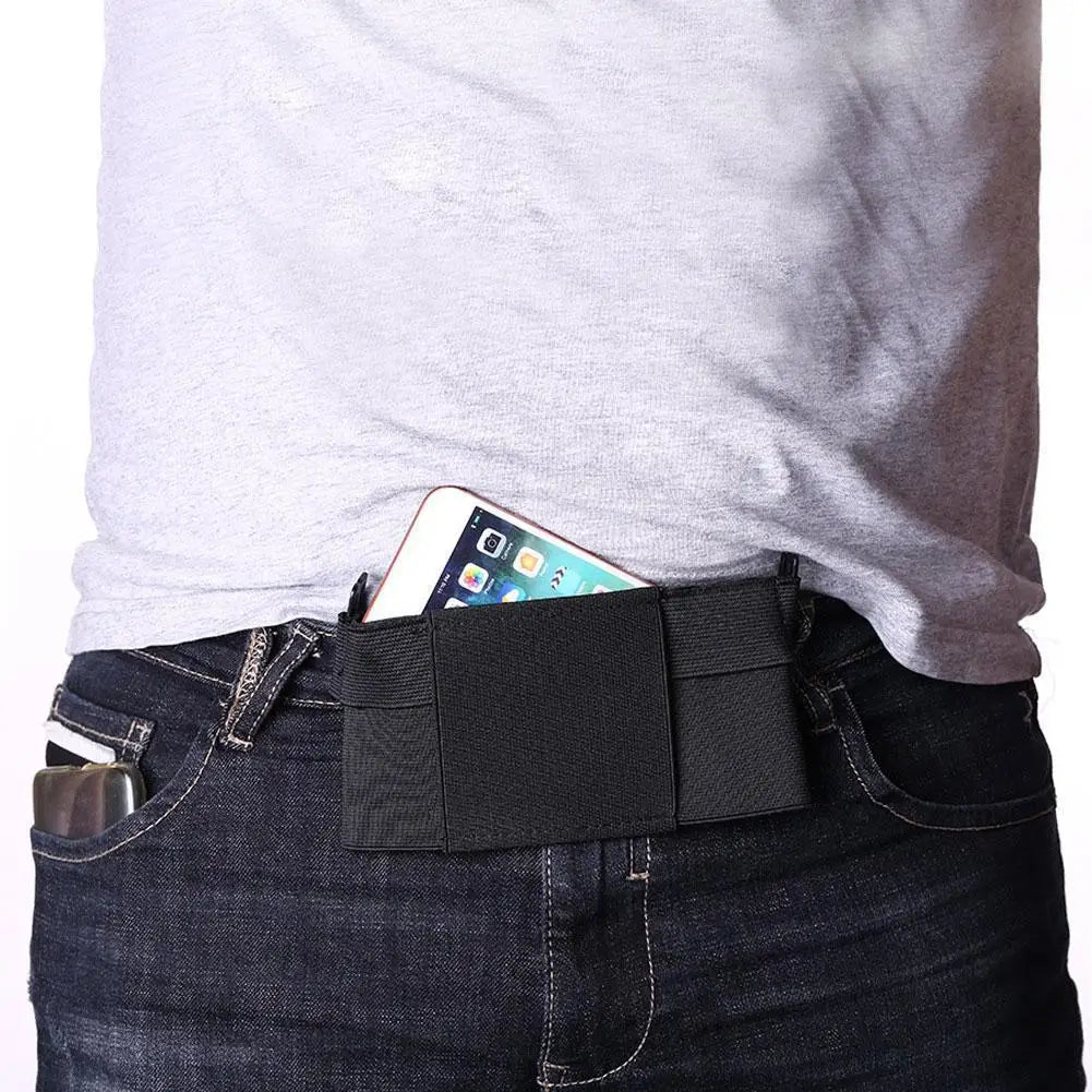 Elastic Waist Phone Bag – Ultra-Slim, Hands-Free Holder for Travel and Outdoor Activities