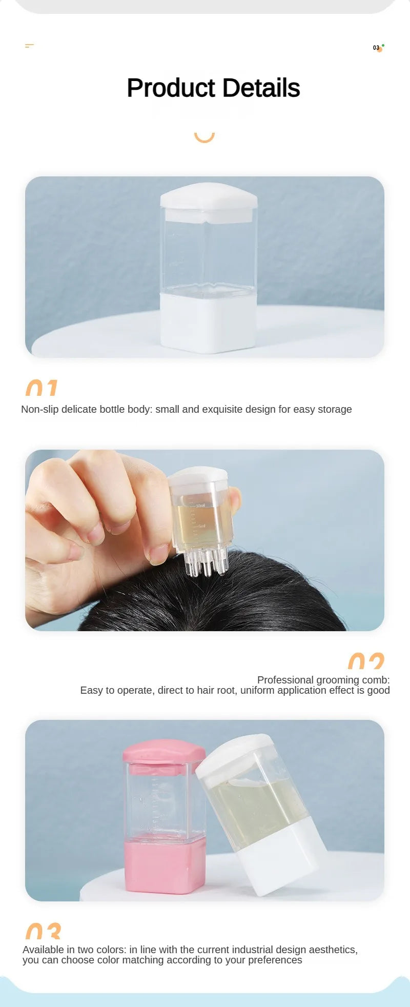 ScalpFlow Massager - Liquid Applicator & Scalp Care Tool