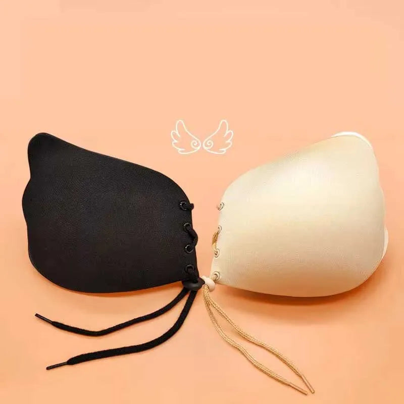 Lift & Lace | Invisible Bra with Pull Rope for Gathered Support