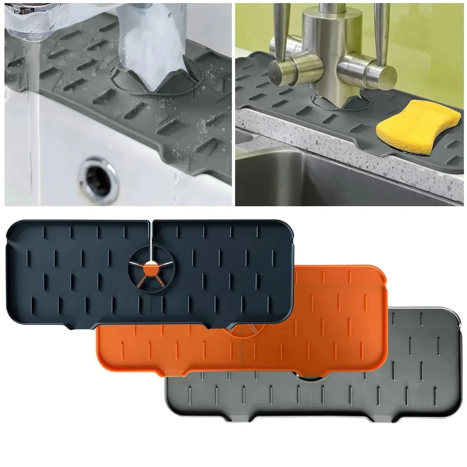 SplashGuard Mat - Absorbent Faucet Pad for Dry Countertops