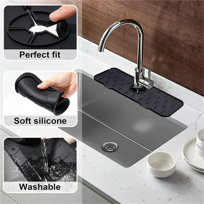 SplashGuard Mat - Absorbent Faucet Pad for Dry Countertops