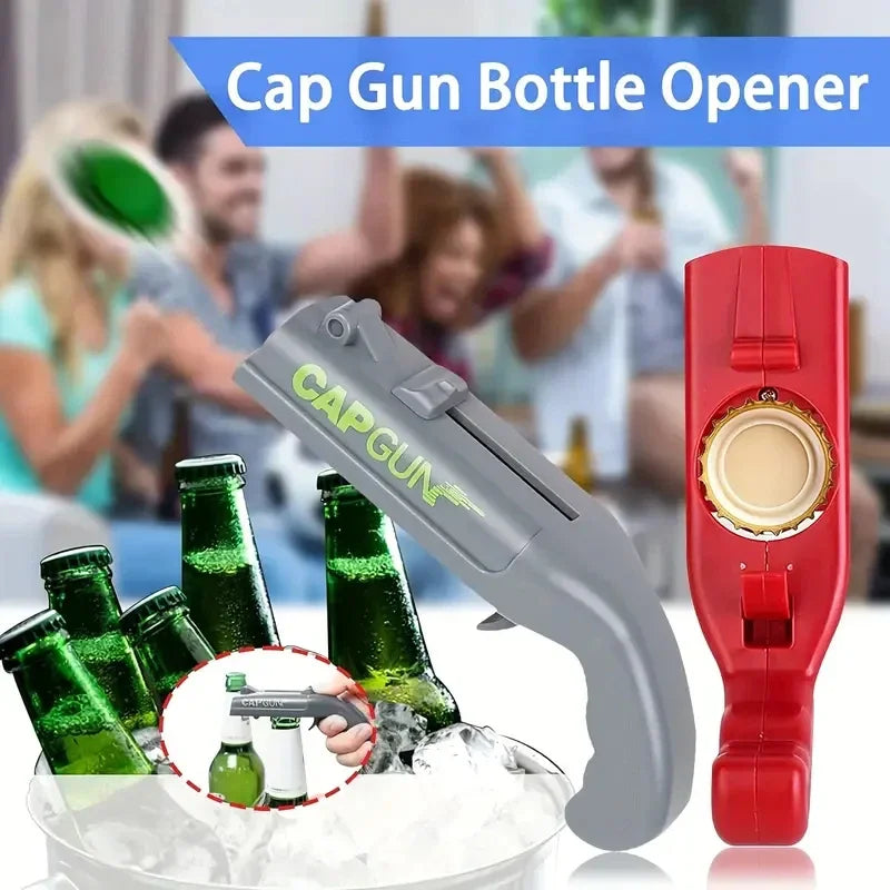 Cap Gun Beer Bottle Opener - Fun & Novelty Gift for Parties