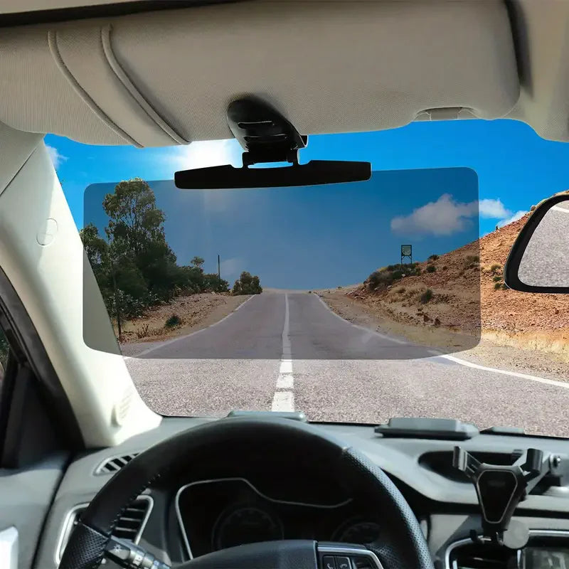 ClearView Car Sun Visor: Anti-Glare & UV Protection for Safer Driving