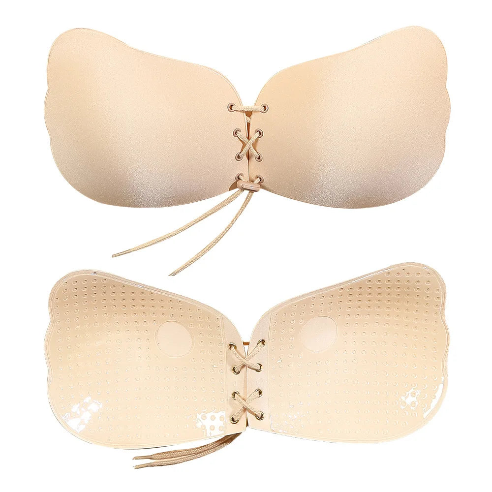 Lift & Lace | Invisible Bra with Pull Rope for Gathered Support