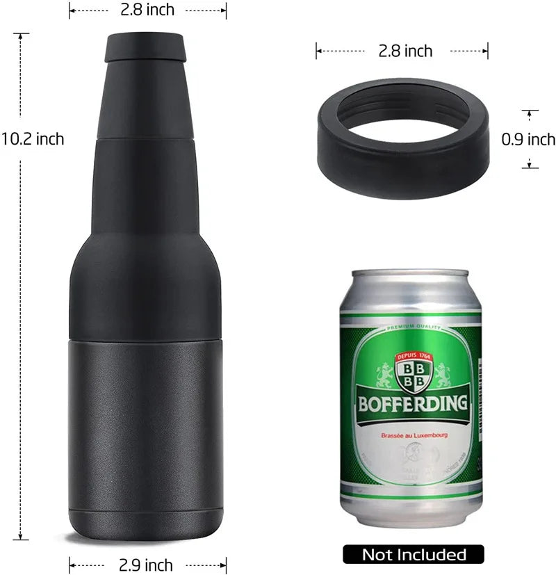 ChillMate 3-in-1 Stainless Steel Beer & Bottle Holder | Vacuum Insulated Cooler