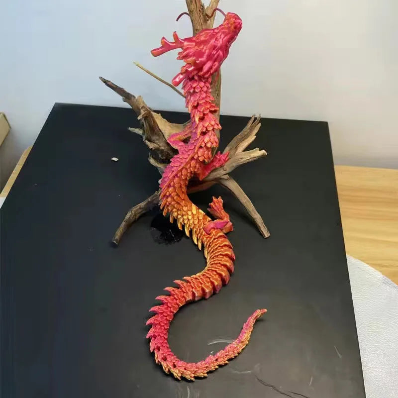 DragonEgg Poseable Figurine - 3D Printed Gem with Flexible Design