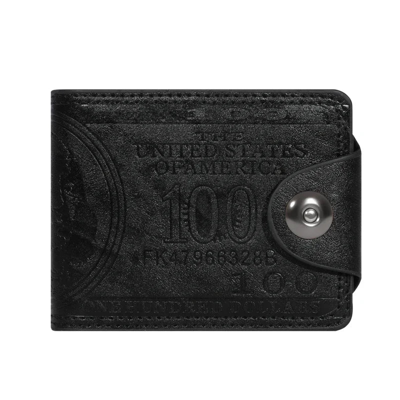 DollarMate Wallet | Men's PU Leather Wallet with 100 USD Pattern