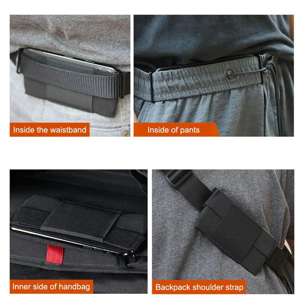 Elastic Waist Phone Bag – Ultra-Slim, Hands-Free Holder for Travel and Outdoor Activities