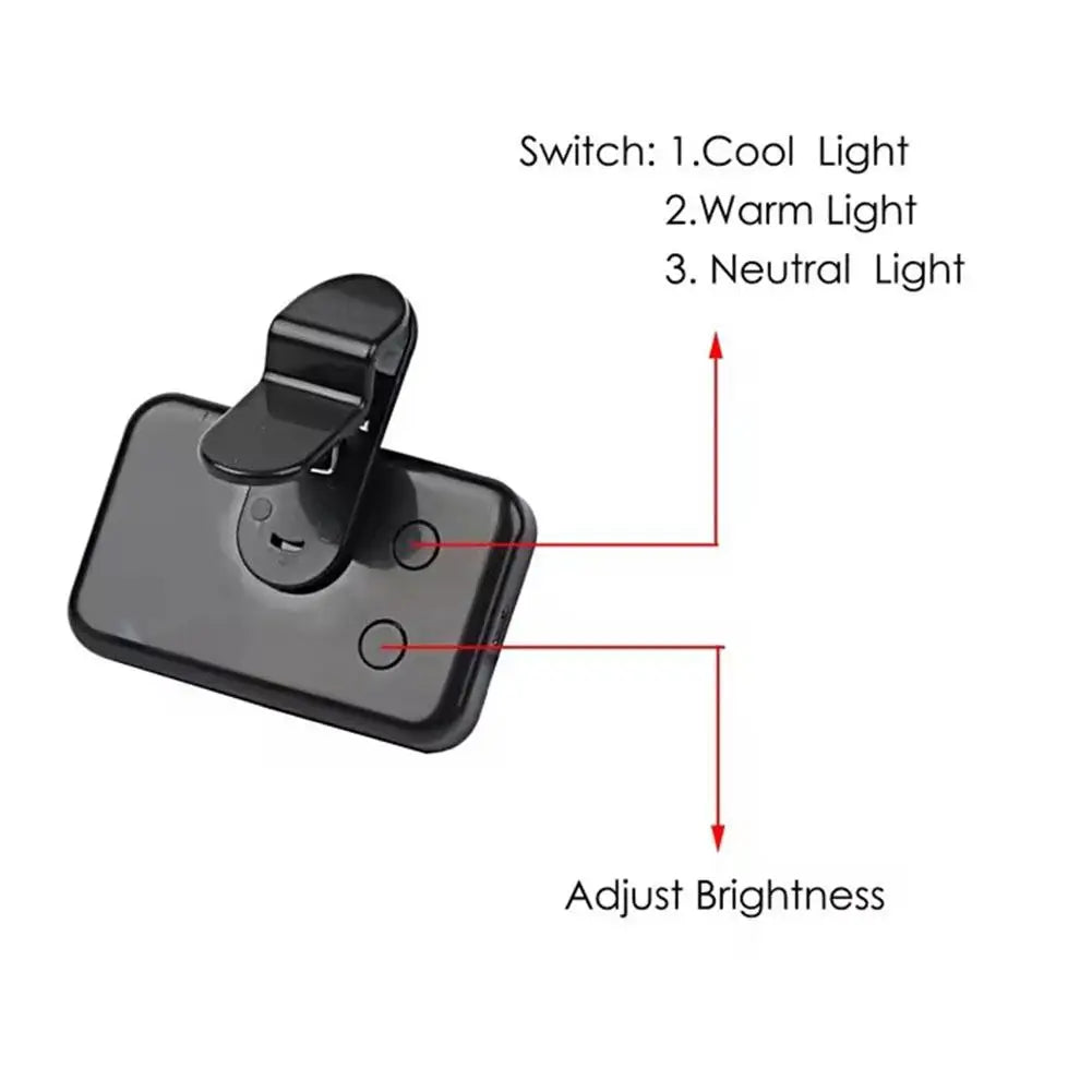 GlowClip Pro Fill Light | Portable Rechargeable Selfie Light with Adjustable Brightness