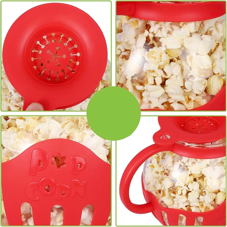 PopPro Glass Popcorn Maker - Eco-Friendly Snack Solution