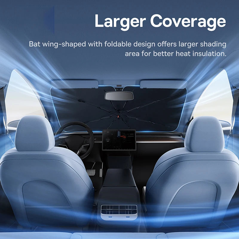 SunGuard Pro - Windshield Umbrella Sunshade for UV & Heat Protection