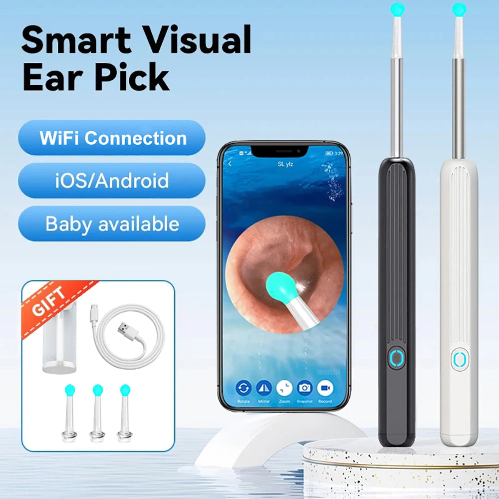 ClearView Ear Cleaner - Wireless HD Tool for Safe Cleaning