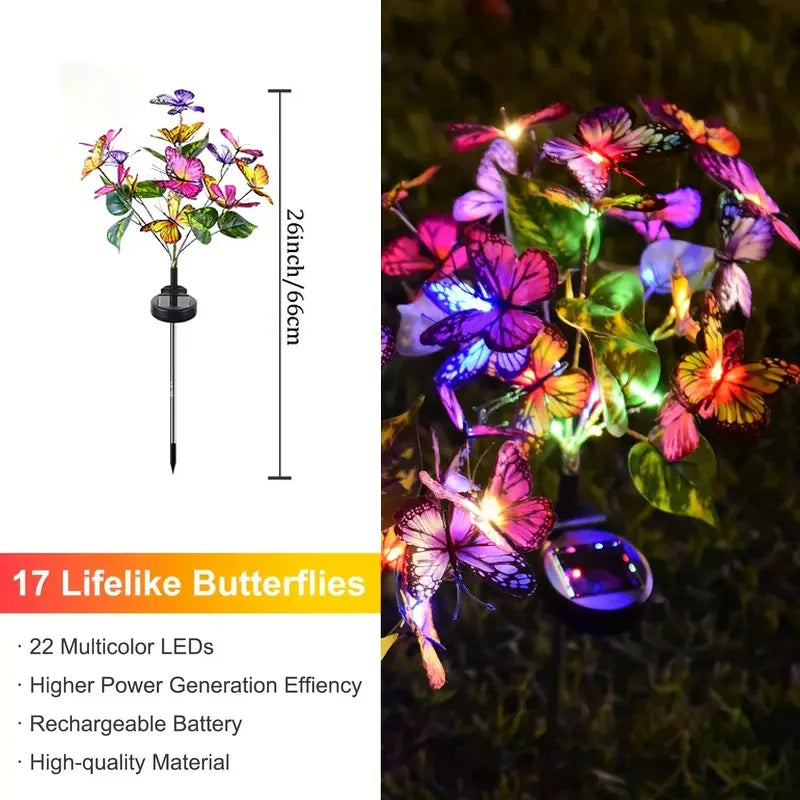 Solar FlutterGlow - Butterfly Lights for Outdoor Decor