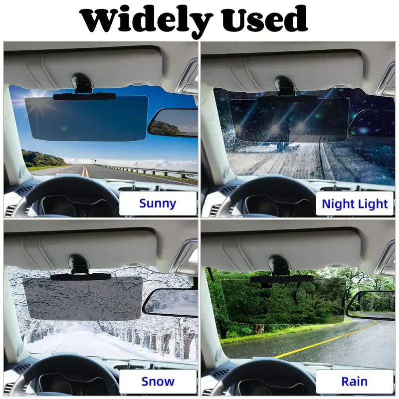 ClearView Car Sun Visor: Anti-Glare & UV Protection for Safer Driving