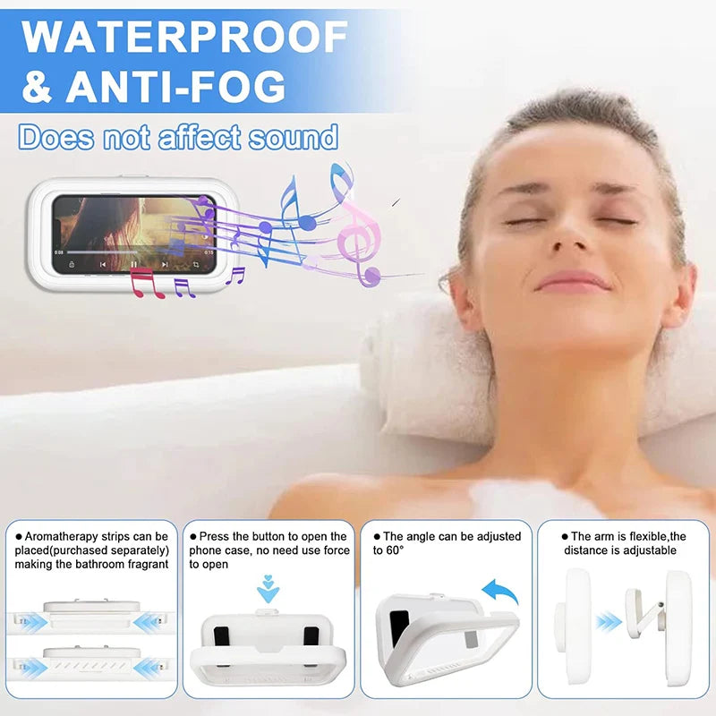 AquaShield Phone Holder - Waterproof Protection for Any Space