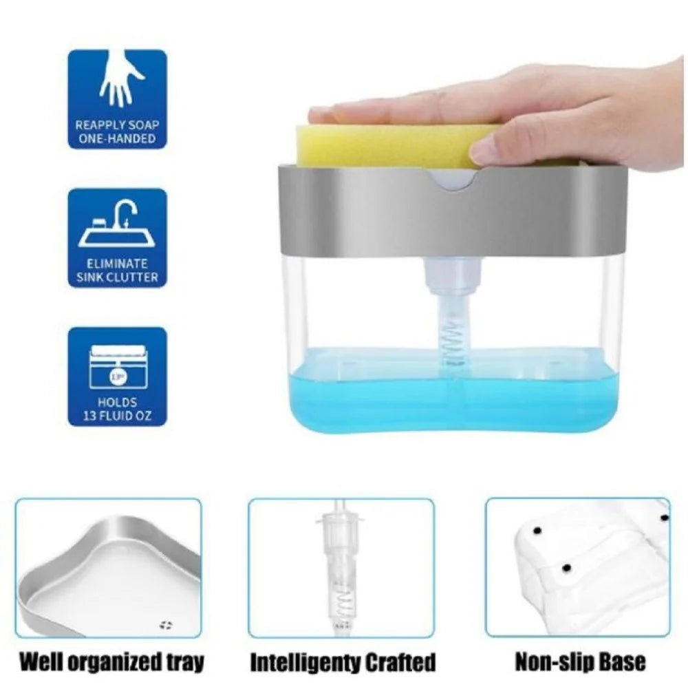 SoapEase Pro - 2-in-1 Soap Dispenser & Sponge Holder