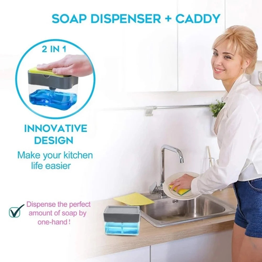 SoapEase Pro - 2-in-1 Soap Dispenser & Sponge Holder