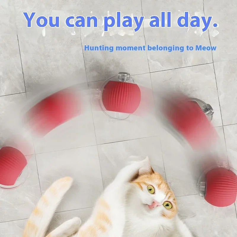 PurrPlay Smart Ball - USB Rolling Cat Toy for Endless Fun