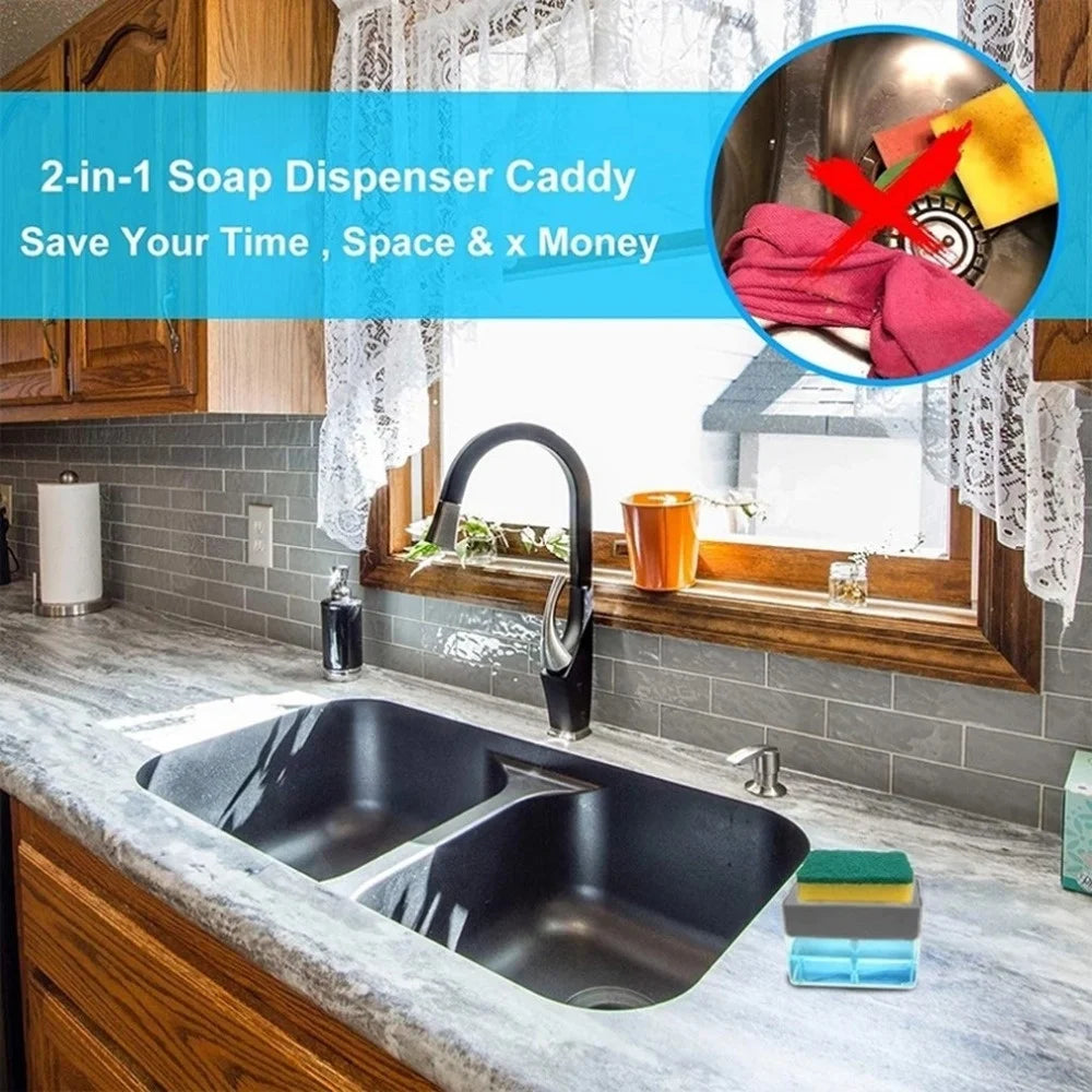 SoapEase Pro - 2-in-1 Soap Dispenser & Sponge Holder