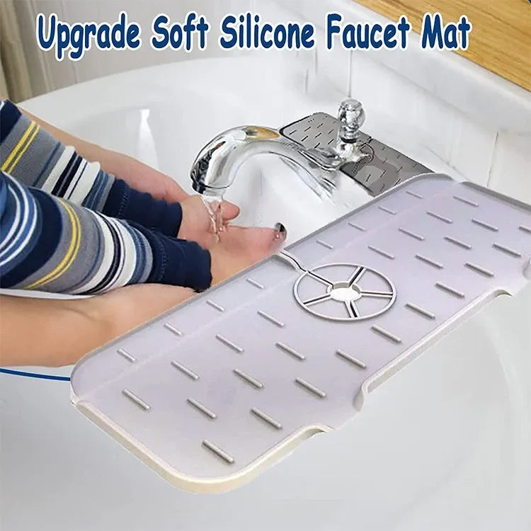 SplashGuard Mat - Absorbent Faucet Pad for Dry Countertops