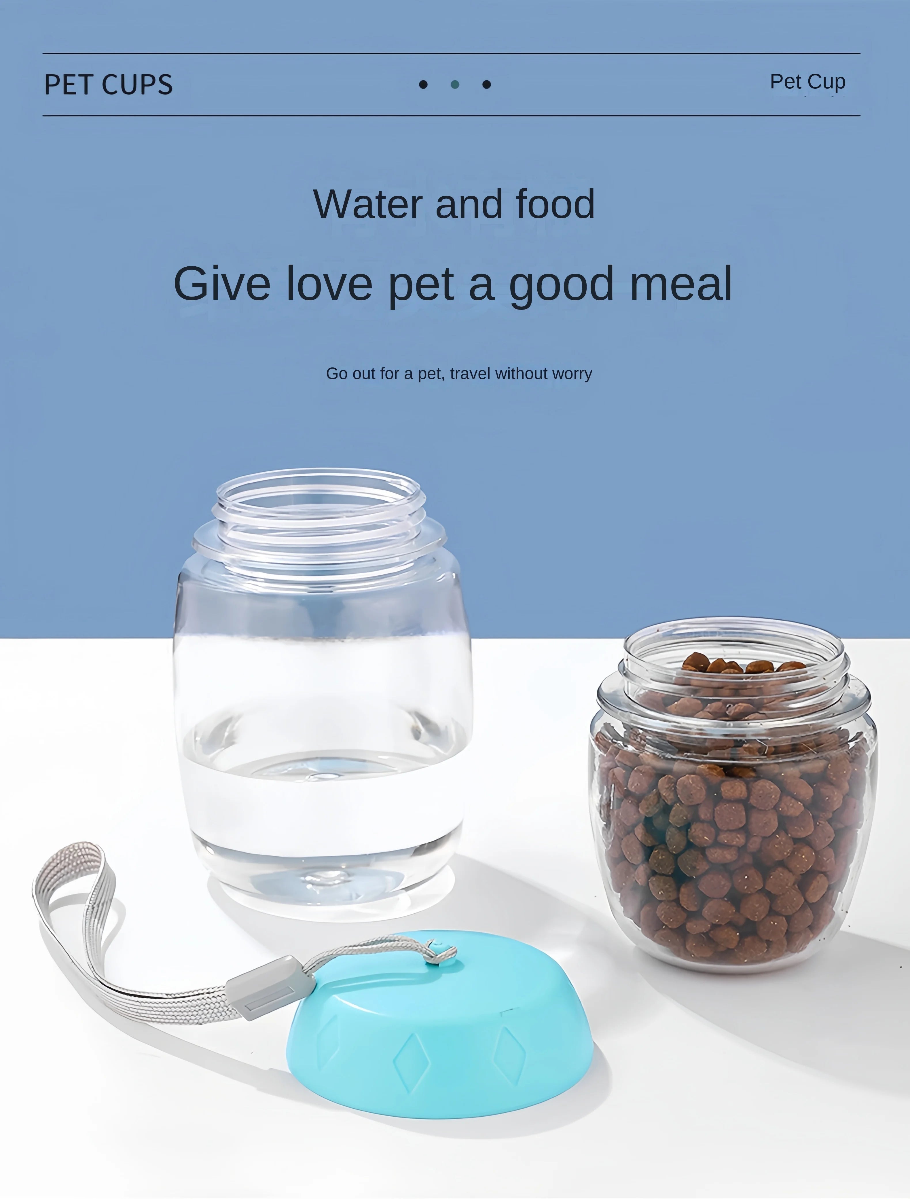 PawBuddy Travel Bottle | Portable Pet Water & Food Dispenser