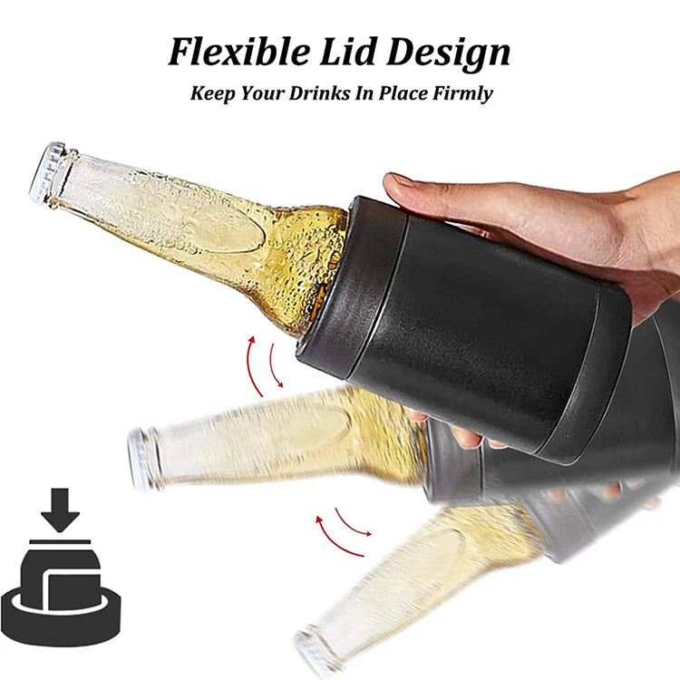 ChillMate 3-in-1 Stainless Steel Beer & Bottle Holder | Vacuum Insulated Cooler