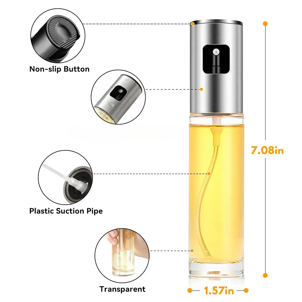 MistMate Glass Sprayer - Perfect for Oil & Vinegar in Cooking, Salads, and BBQs
