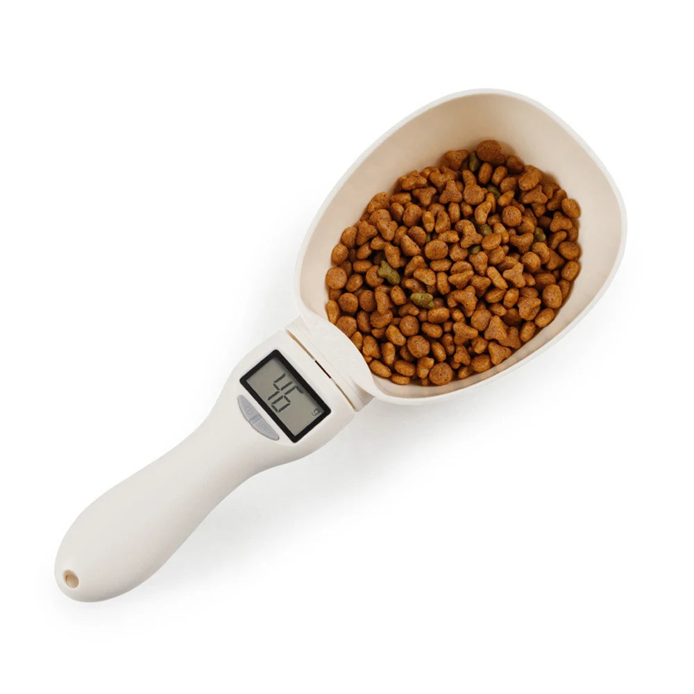 Digital Pet Food Measuring Spoon Scale - LCD Display, Battery Included