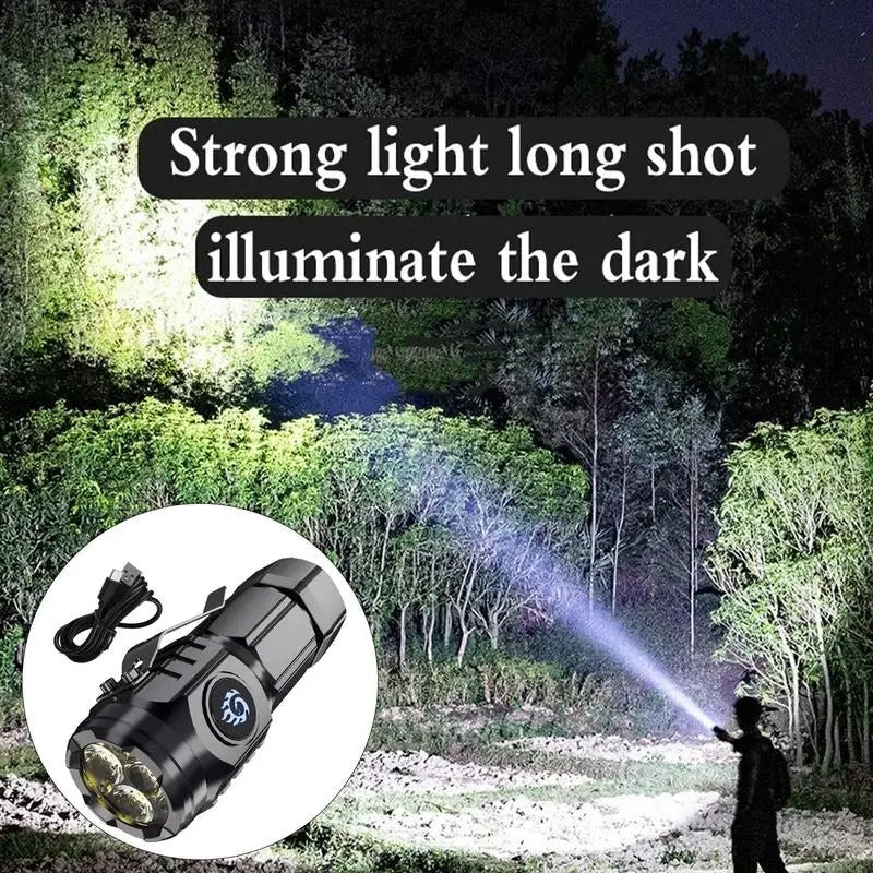 TriBeam Flashlight - Compact Triple-LED Lighting Solution