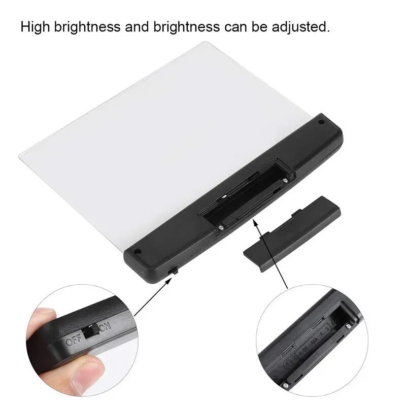 GlowPanel Reader | LED Flat Panel Night Vision Reading Light